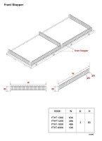 Gondola Shelving Accessories Front Stopper